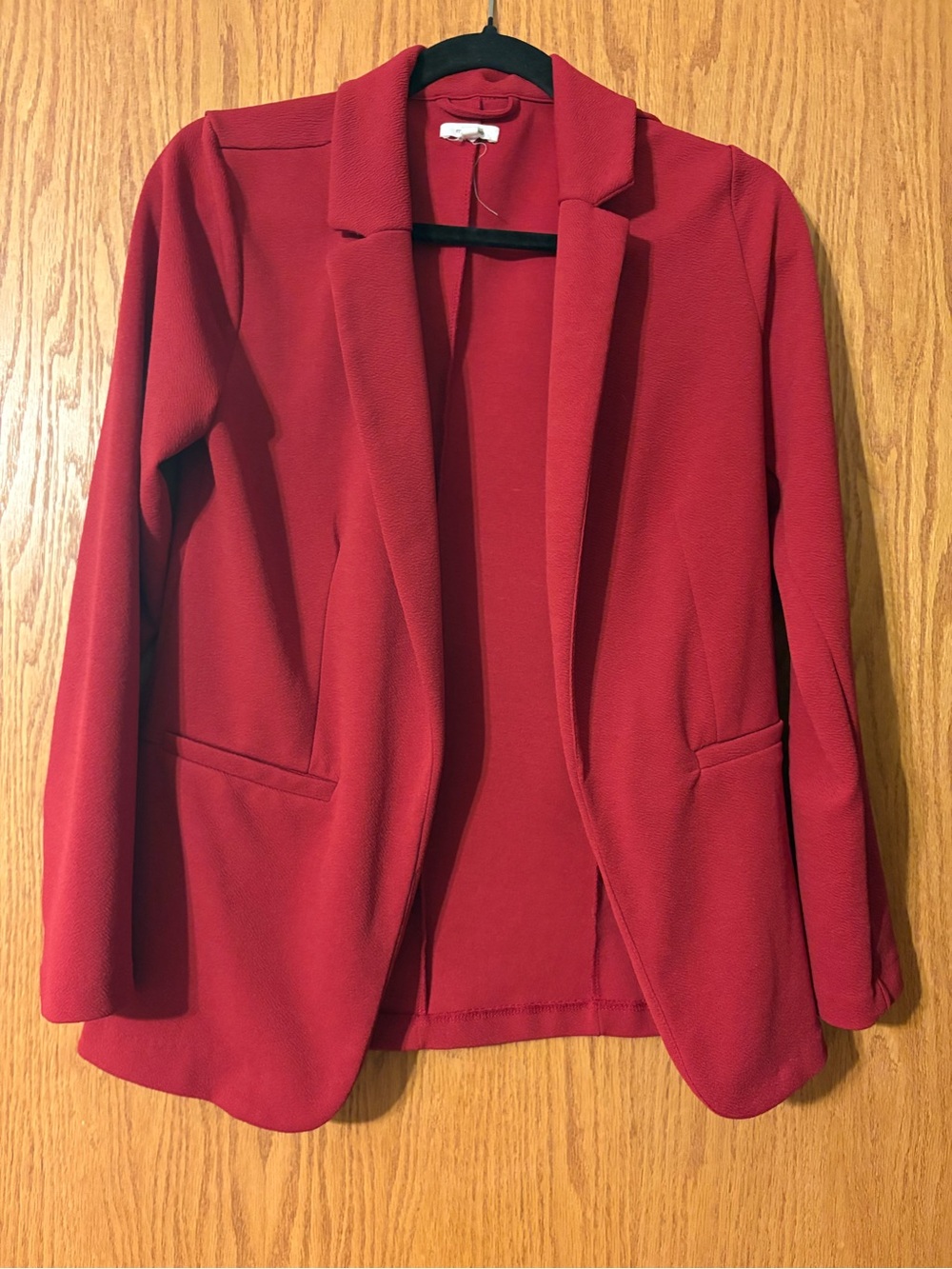 Women's Open-Front Cranberry Blazer Jacket
